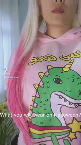 Asian Asianhotwife Big Tits Halloween Teen Porn GIF by hatsuzume