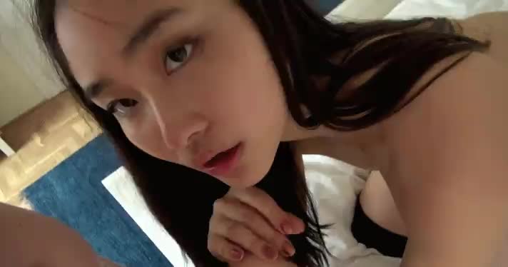 Asian Teen Finishing Him