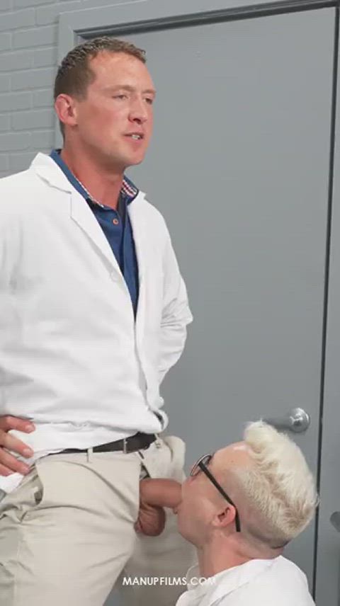 Big Dick Blowjob Doctor Sucking Porn GIF by adultprime