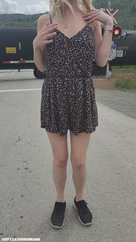 Amateur Ass Boobs Exhibitionism Exhibitionist Flashing Nudity Outdoor Public Porn GIF by duromami
