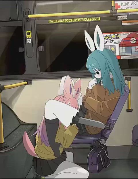 Sylveon and Glaceon Train Ride [FF] (doremifaso64)