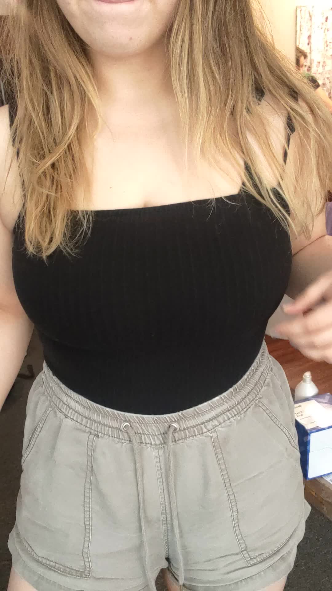 lil pre-hike titty bounce (;