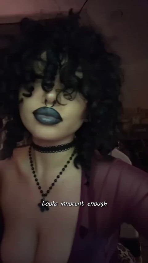19honeysuckle 24/7 Alt Big Tits Bouncing Tits Curvy Goth cumslut milfnhoney urfavgothxx Porn GIF by temptedtigerxx