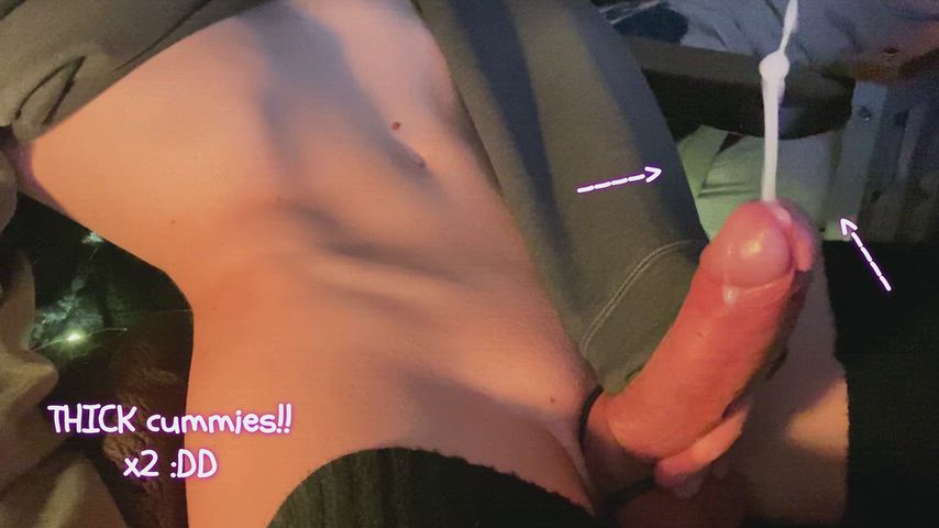 cumming twice to fix the BIG problem between my legs!! :333 but what if i have the same problem again? will you be there to help me? i really need you 🥺 thumbnail