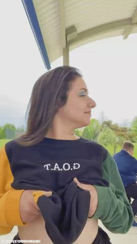 Amateur Boobs Exhibitionism Exhibitionist Flashing Public Tits Porn GIF by duromami