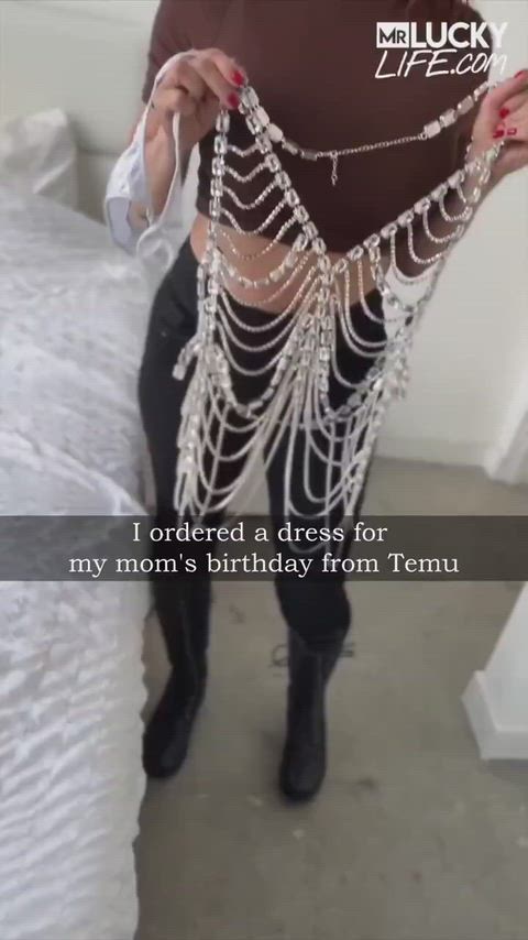 Getting mom a sexy outfit was the best idea ever