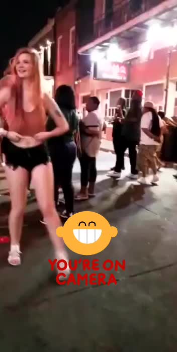 Teen flashing tits