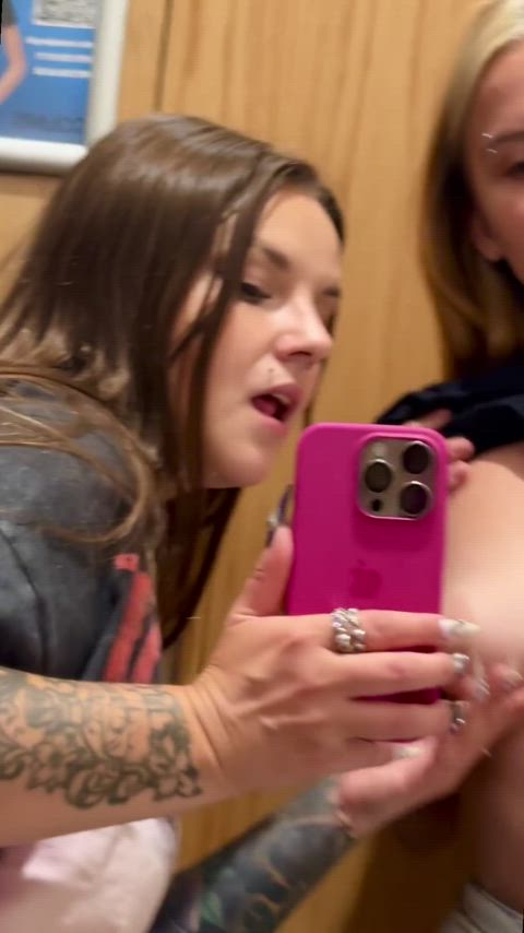 The best way to have fun with your bestie [r/breastsucking]