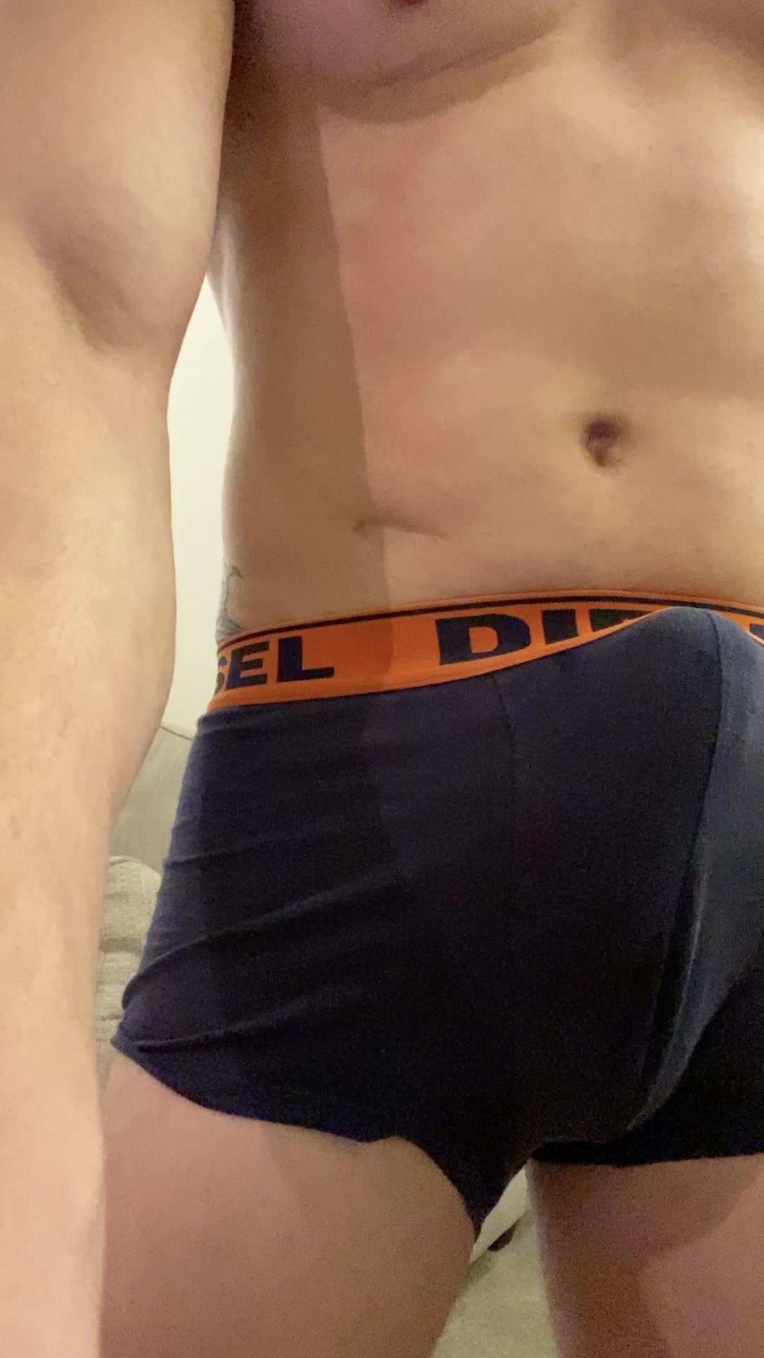 Next time you can be the one to pull down my briefs..