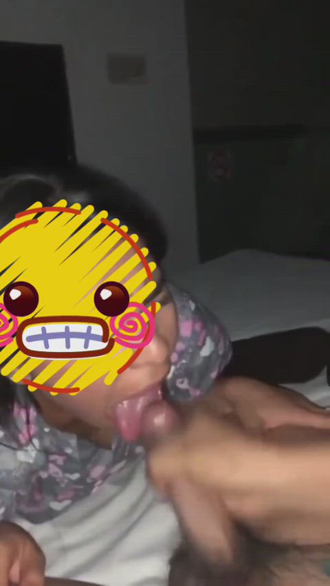 made him cum using my tongue after he fucked me in missionary 👅