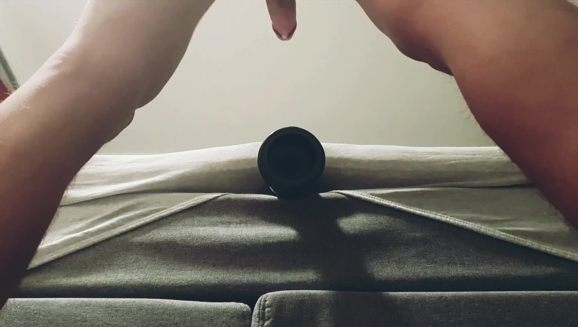 I came after edging for hours with a prostate vibrator and a sleeve. first time, please be kind.