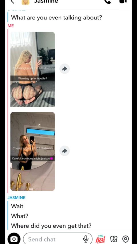 “He wanted loyalty… she wanted more. The snaps don’t lie 😈”