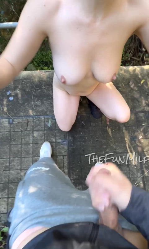 Cum Cum On Tits Cumshot Public Porn GIF by thefunmilf