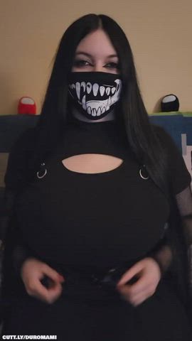 Amateur Big Tits Boobs Chubby Goth Natural Tits Tits Titty Drop Porn GIF by duromami