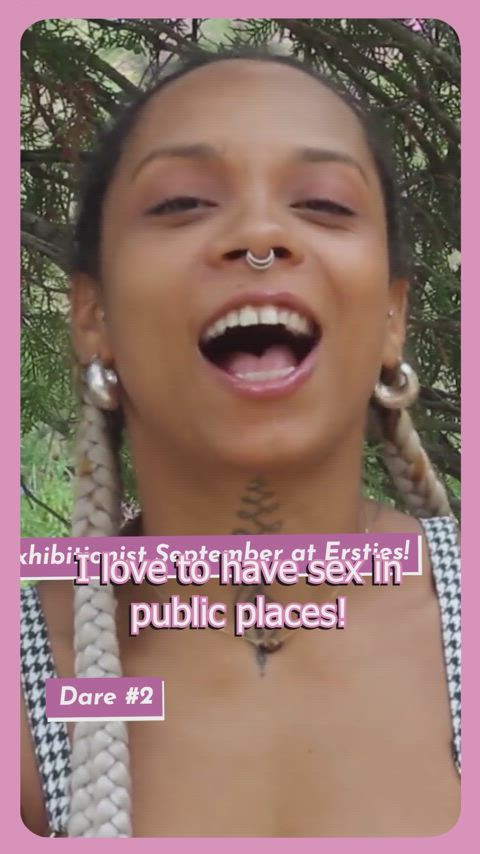 Amateur Exhibitionism Exhibitionist Lesbian Lesbians Outdoor Public Sex r/CaughtPublic r/FuckOutdoors Porn GIF by ersties