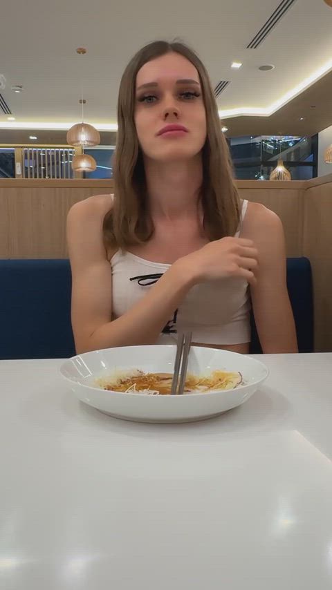 Would you suck me in a cafe?