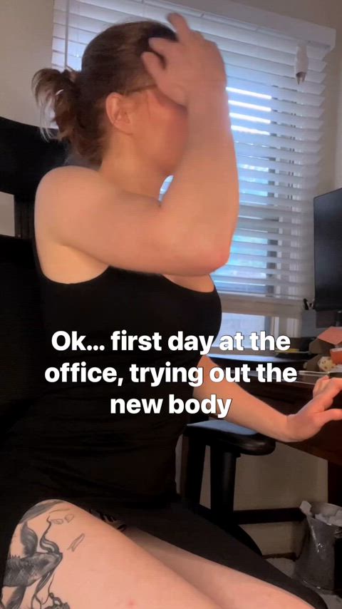 I have always had a crush on a coworker....now that I have this new body all I can think about is the way he smells… those hands… I desperately want him to pull down my shirt, lift up my skirt, and then do whatever he wants.