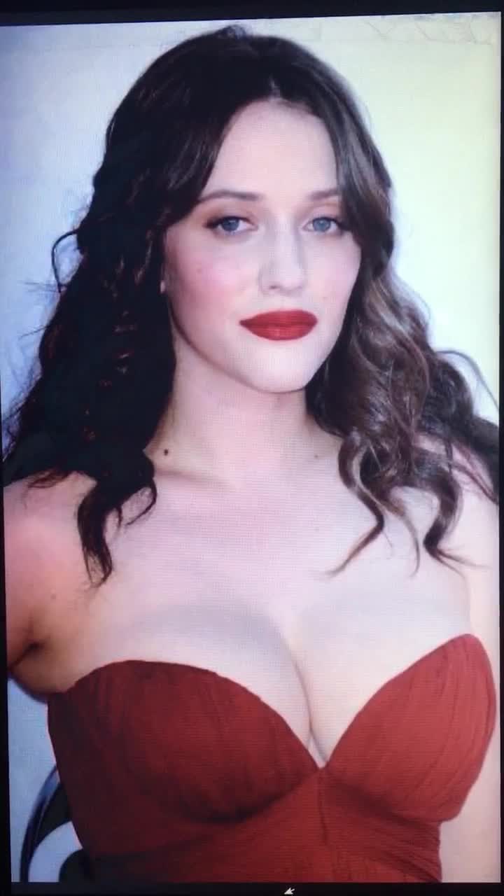 Kat Dennings gets SPLATTERED with a big load of cum from my full balls!!!