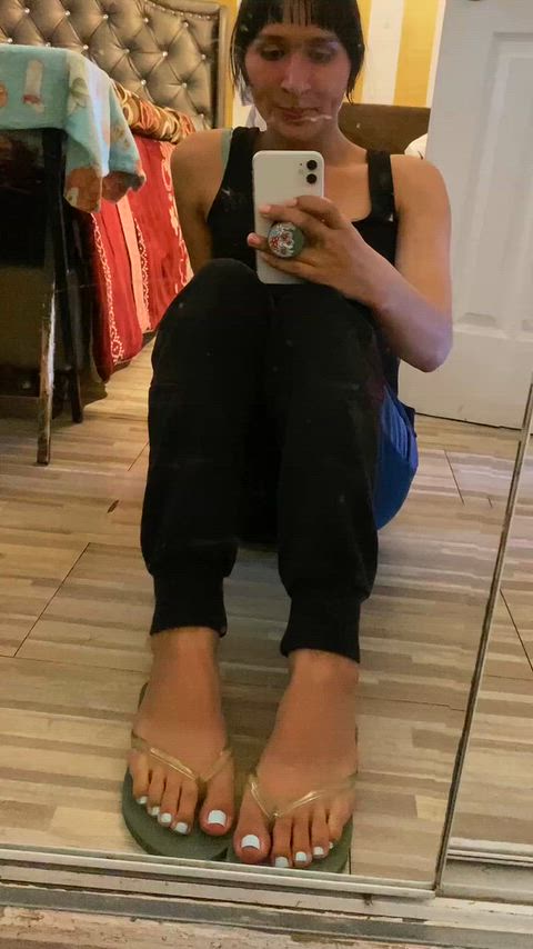 Feel so vanilla when everybody's naked and super hot and I'm just here showing off my feet lol . My LOYAL followers get treats. *hint* *hint* thumbnail