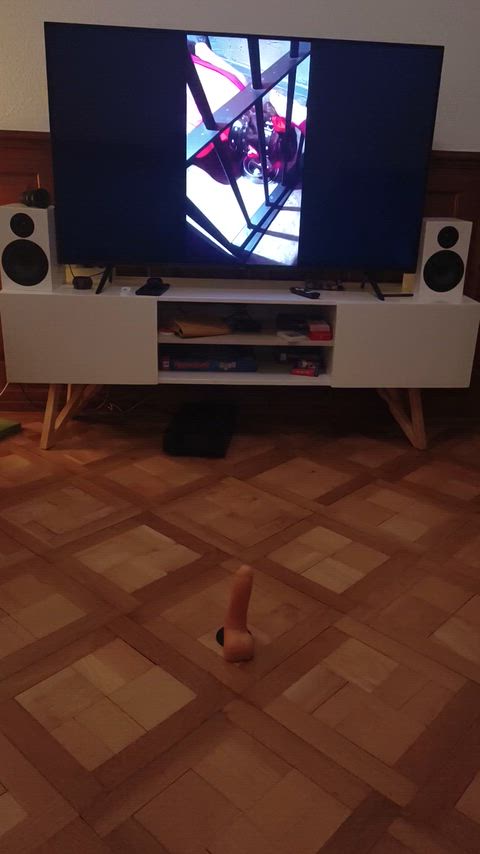 Making my slave [f] warm up her ass