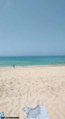 Amateur Beach Exhibitionism Exhibitionist Pubic Hair Public Real Couple Sex Voyeur Porn GIF by duromami