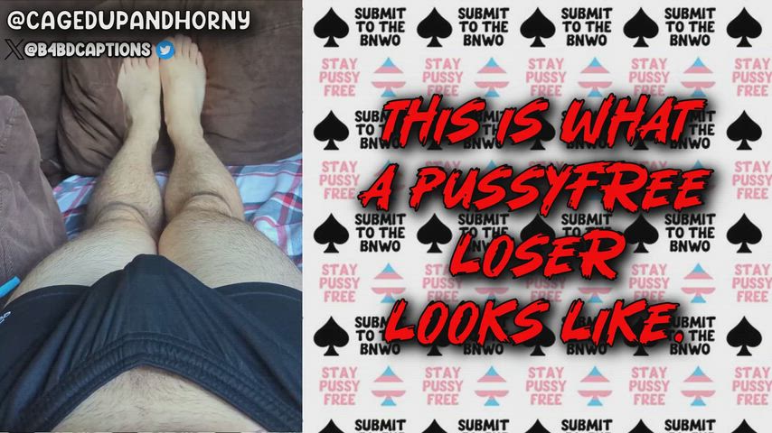 This is what a PUSSYFREE LOSER looks like..