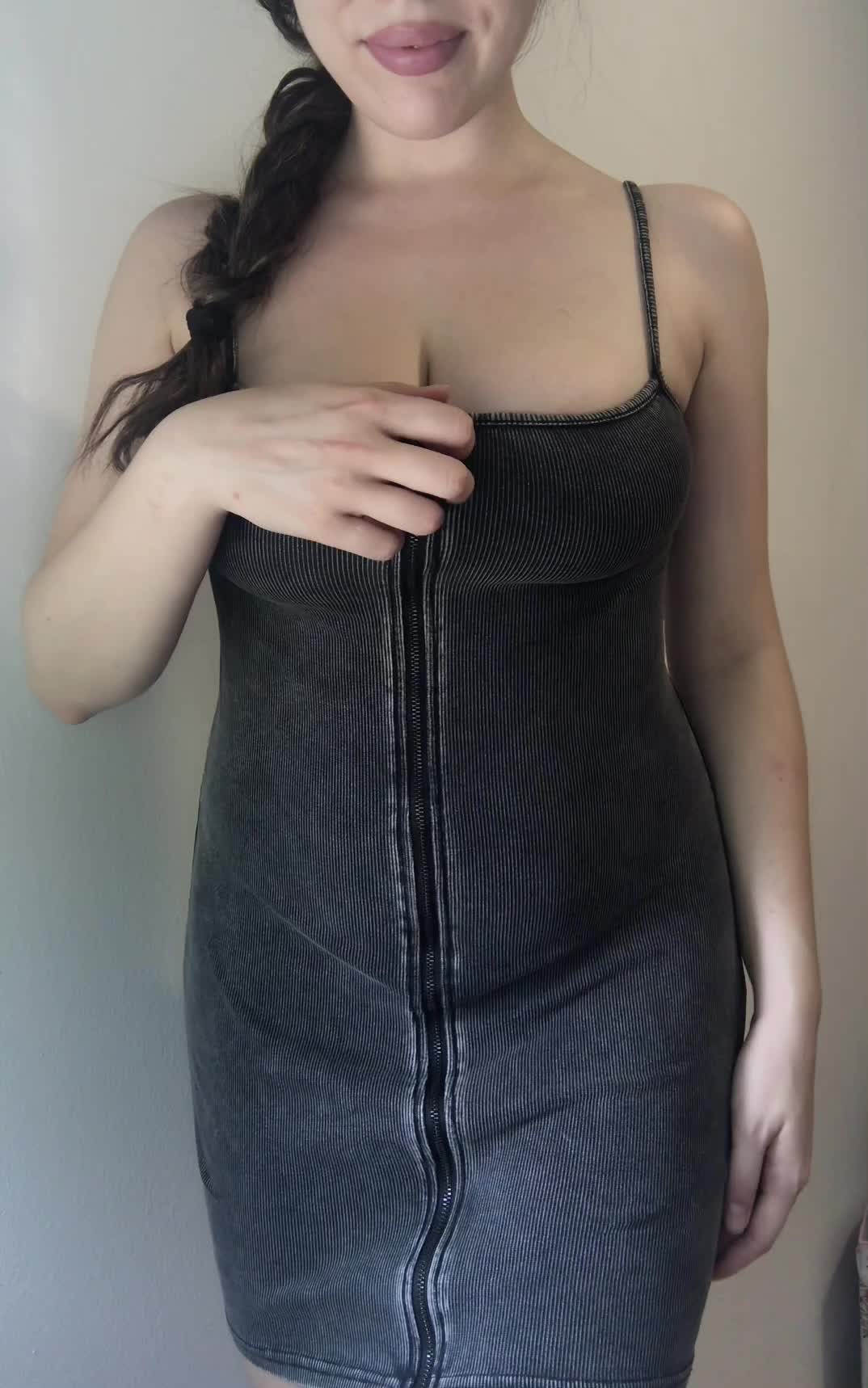 I think this dress hides their true size pretty well