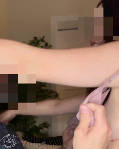 Neighbor stopped by but hubby came home early! (Almost caught)
