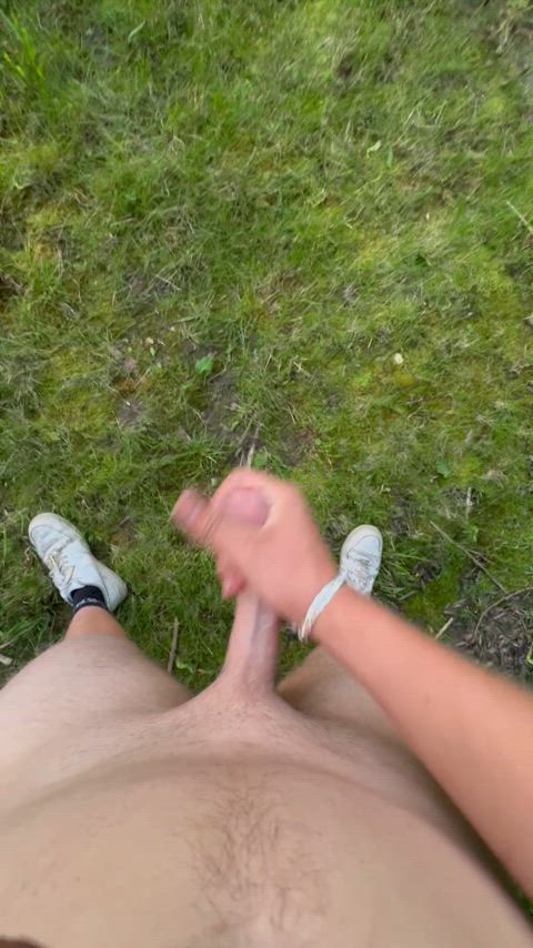 Blowing a load at the park