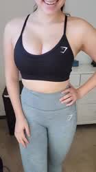 18 Years Old Amateur Big Tits Bouncing Tits College Natural Tits Submissive Titty Drop Porn GIF by lamsinka89