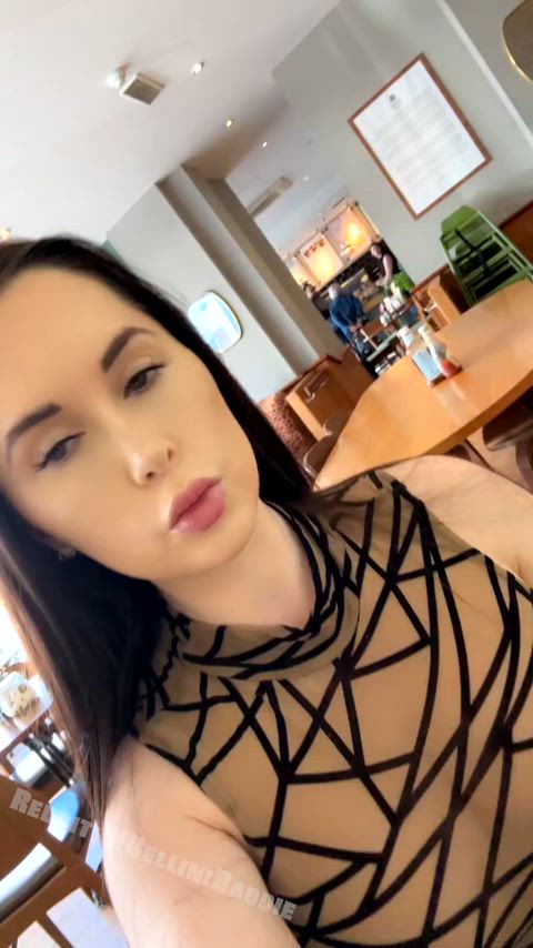 Enjoying a coffee in town