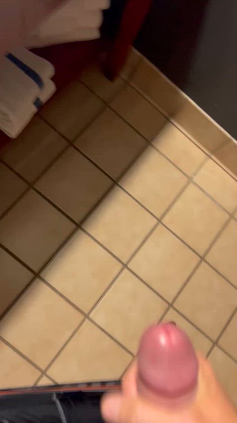 Painting the bathroom floor