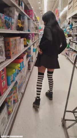 Amateur Ass Butt Plug Flashing Public Pussy Teen Tits Upskirt Porn GIF by duromami