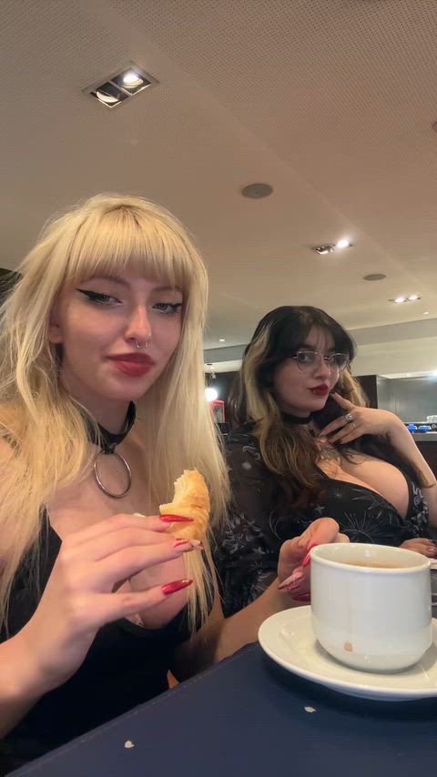 Big Tits Boobs Cute Goth OnlyFans Tease Teasing Tits Porn GIF by raven.roth
