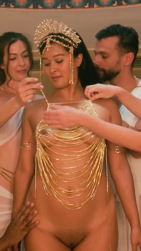 Initiating the new member, while enjoying them all