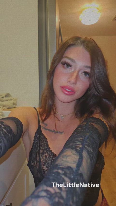 Amateur Babe CamSoda Camgirl Cute Homemade Hotwife Lingerie Petite Redhead Porn GIF by camsoda