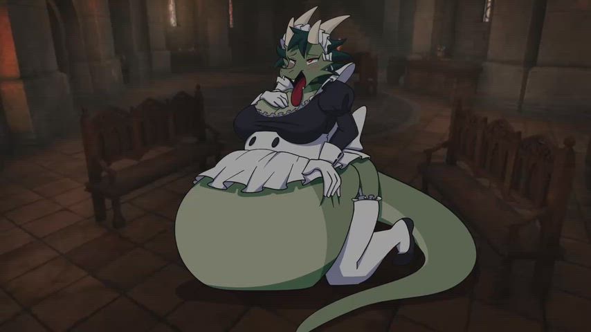 {video} The Lusty Argonian Maid (TRUE Ending) (DIGESTION/DISPOSAL TEASING) Vore Animatic (6/7) (Art: AnarchoSlurpie, VFX+VA: EmberTalks) (OC: Elder Scrolls)