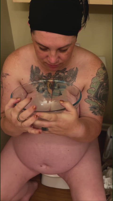 Pregnant Overstuffing BJ