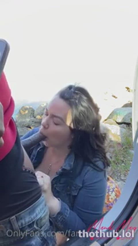 BBC Big Tits Blowjob Car Sex Gagging Interracial Outdoor Pawg Public Thick Porn GIF by manemane6