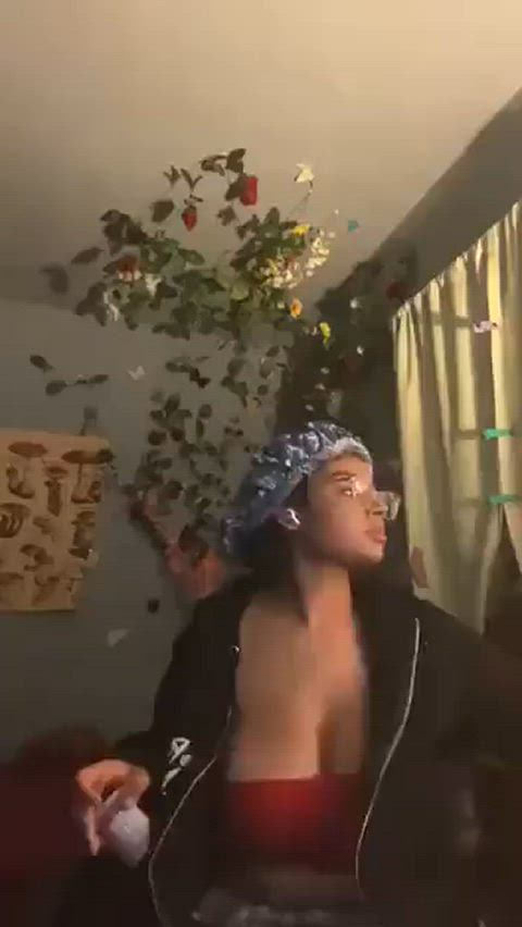 Accidental Amateur Big Tits Boobs Ebony Flashing Huge Tits Natural Tits Teen Titty Drop Porn GIF by populardick