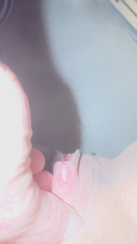 Showing you my clit after getting fucked in the ass and using my vibrator.