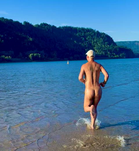Beach Gay Nudist Public Porn GIF by swirl0831