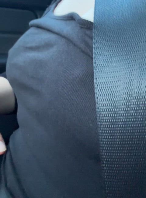 playing with my tits on a roadtrip. I wonder if someone from the oncoming traffic realized