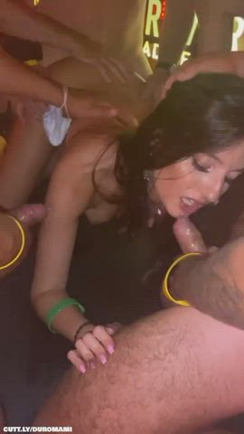 Amateur Big Dick Blowbang Blowjob Doggystyle Gangbang Girlfriend Intense Spitroast Porn GIF by duromami
