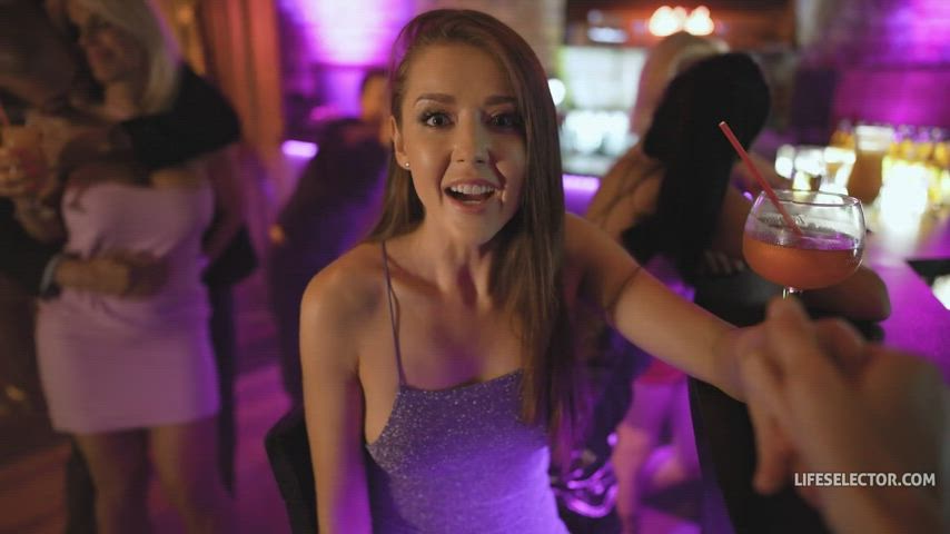 Dress Eye Contact Kissing Nightclub POV Sybil A Teasing Porn GIF by mephisto31