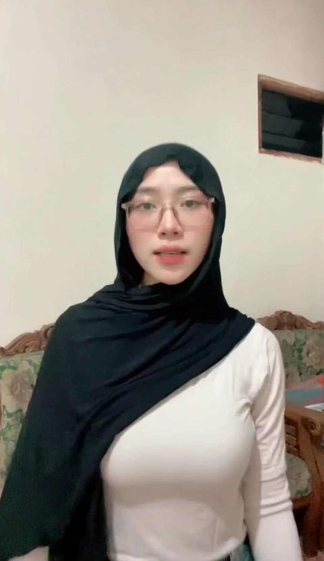 Amateur, Glasses, Hijab, Homemade, Indonesian, Teen