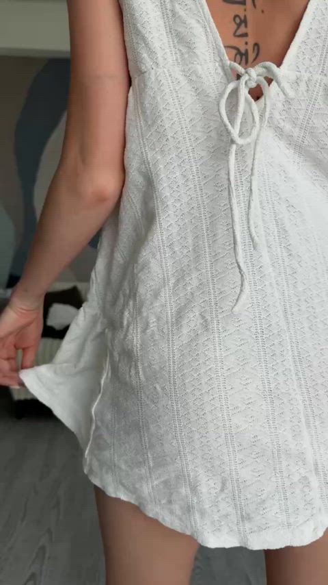 Should I keep wearing a thong under the skirt?
