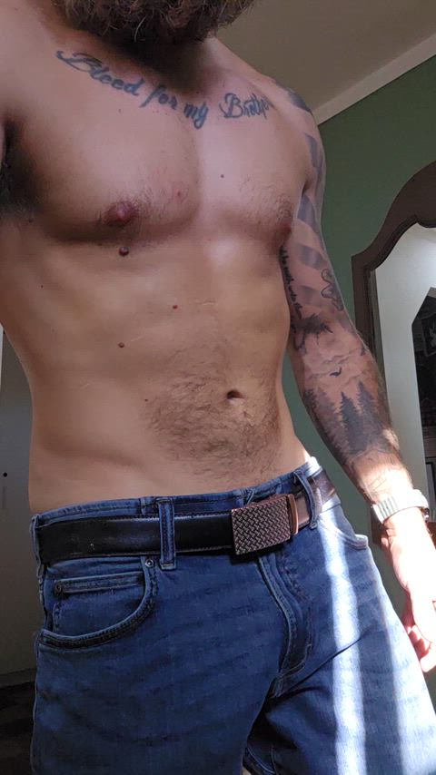 Changing my big dick into my gym pants! Keep the Body hair or shave?