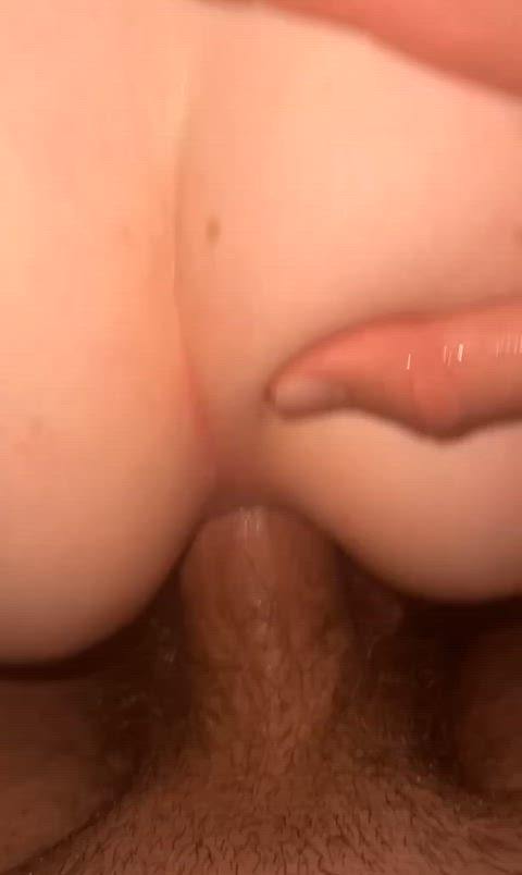 Taking it deep in the asshole like a good little slut