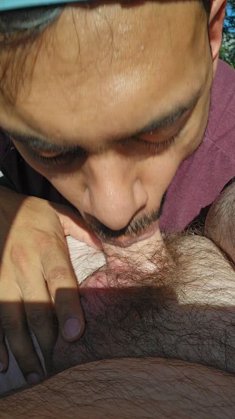 Just 2 hubby's, 1 Hot facial 😇